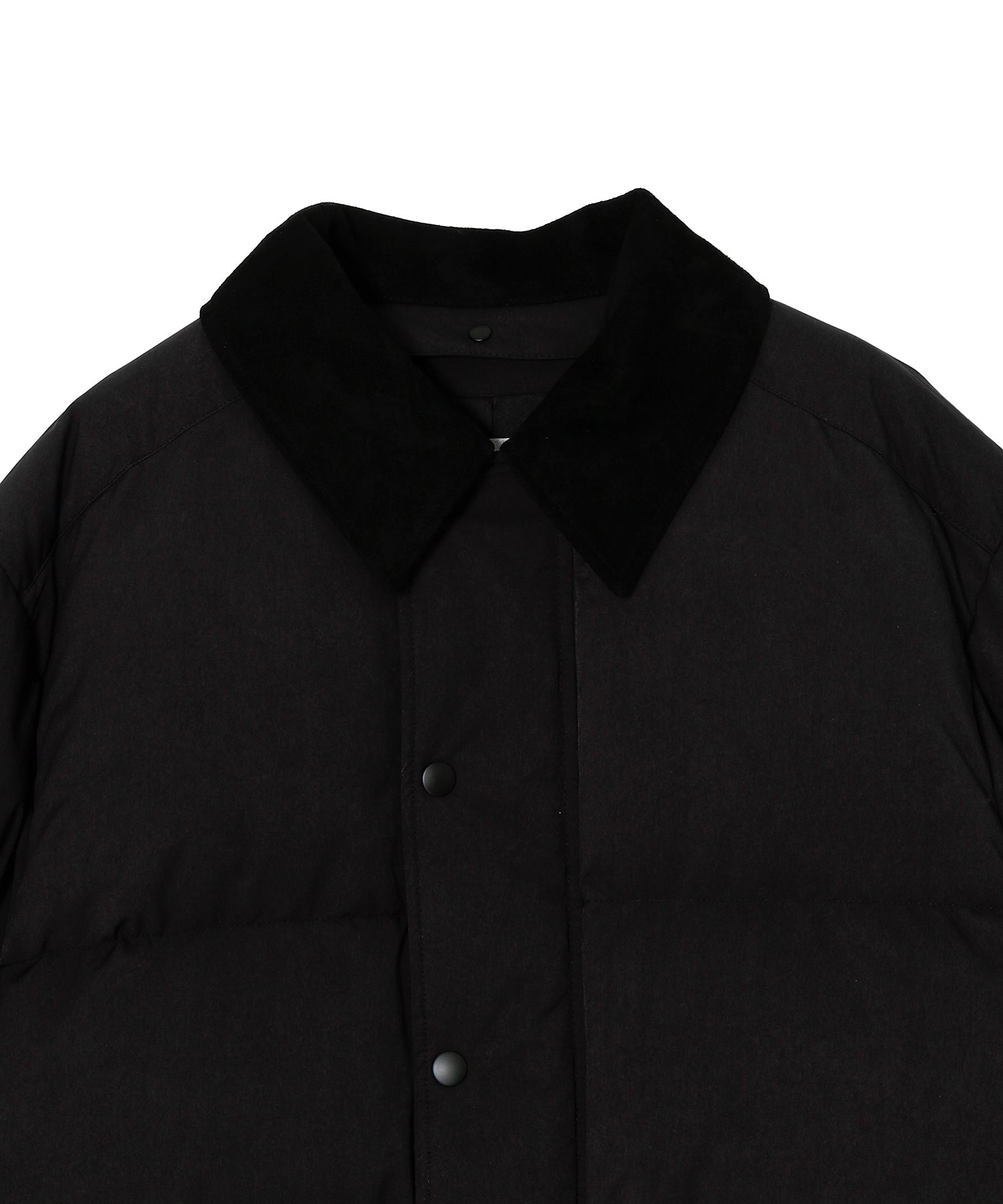 SUEDE COLLAR DOWN JACKET