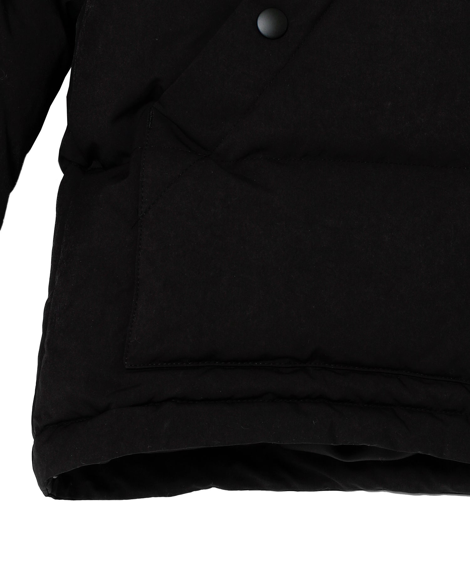 SUEDE COLLAR DOWN JACKET