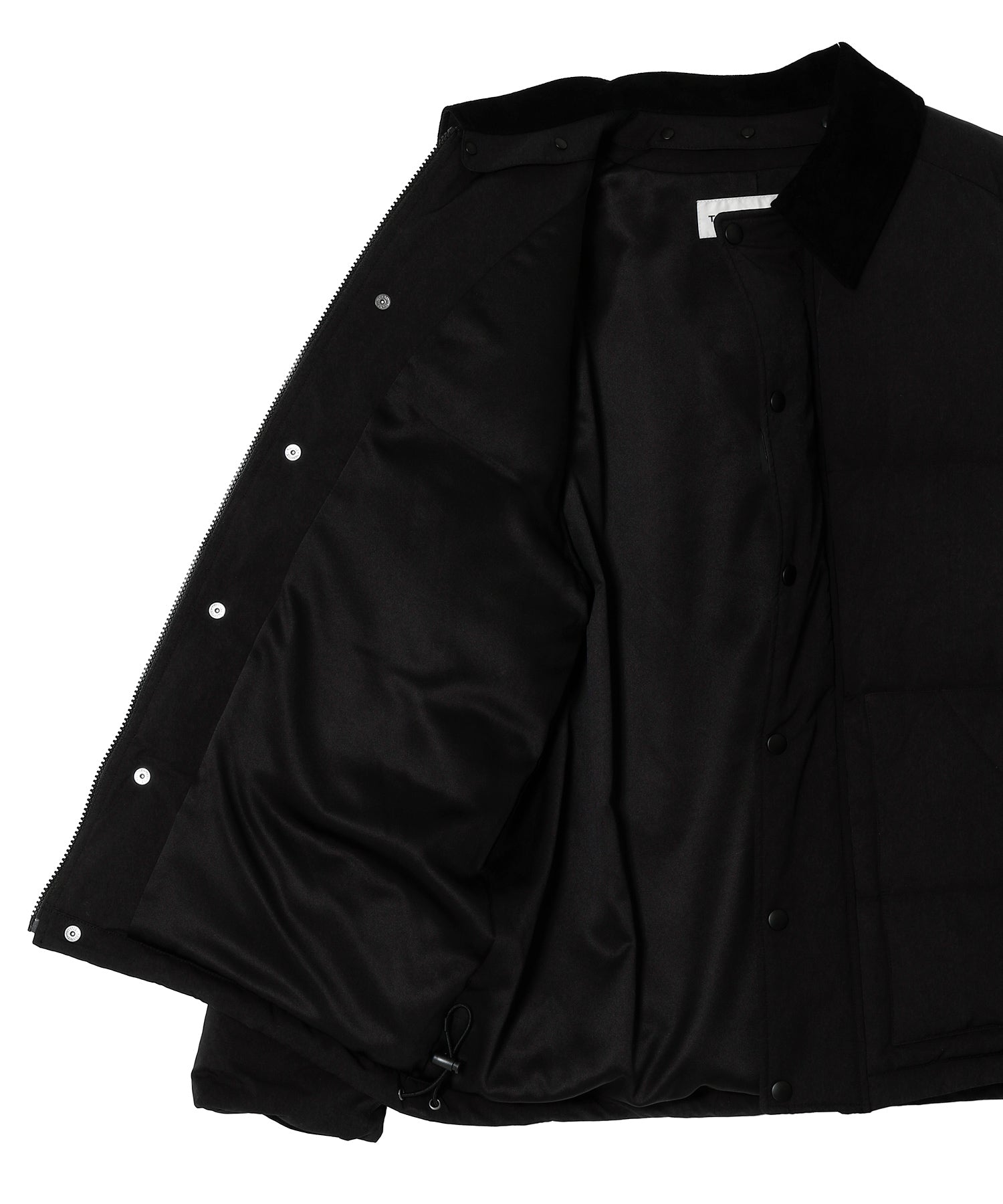 SUEDE COLLAR DOWN JACKET