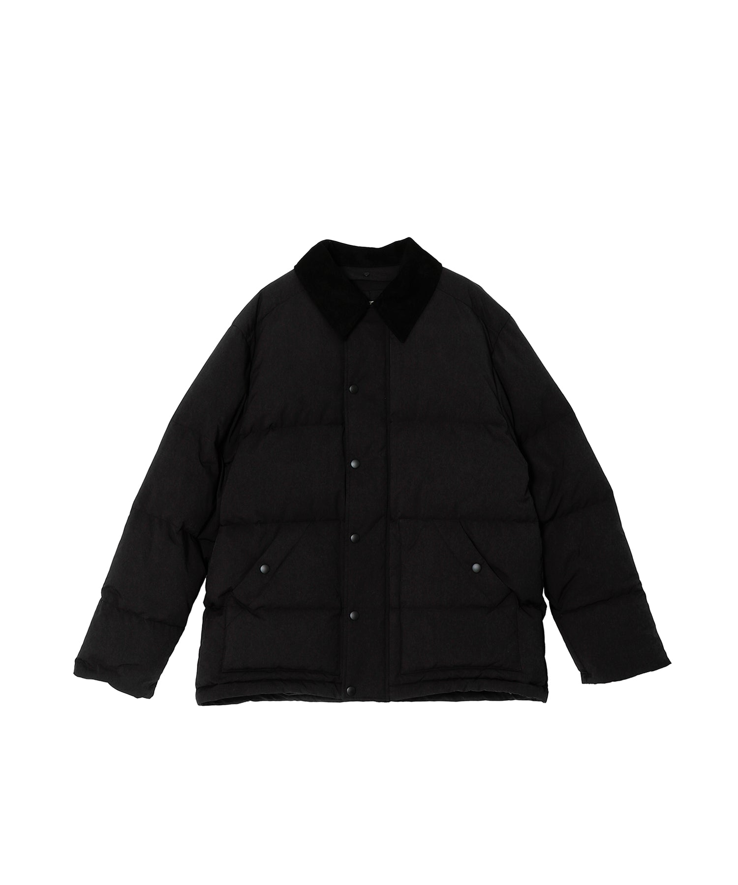 SUEDE COLLAR DOWN JACKET