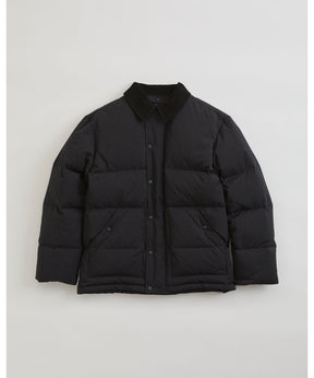 SUEDE COLLAR DOWN JACKET