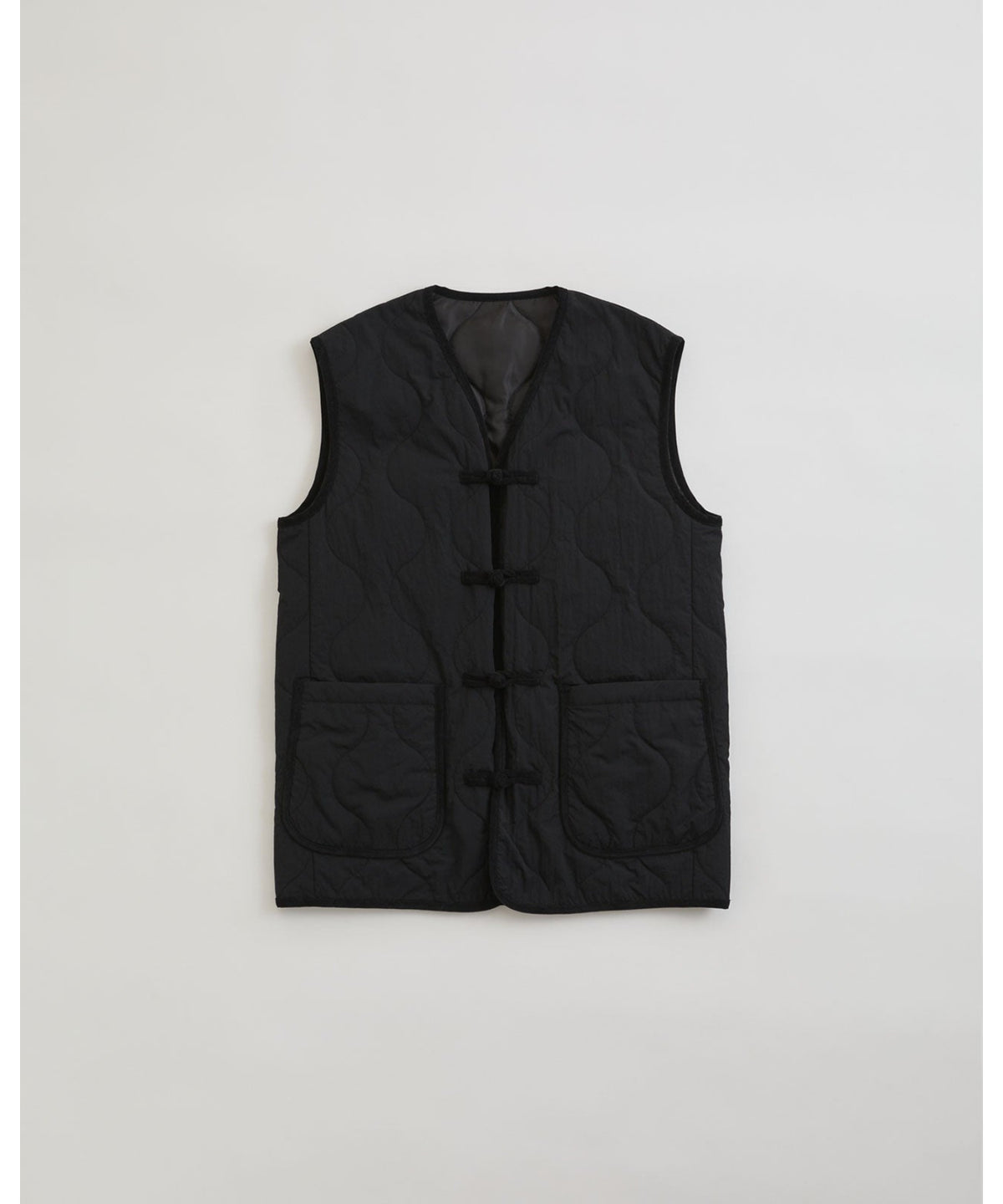 CHINA BUTTON QUILTED VEST