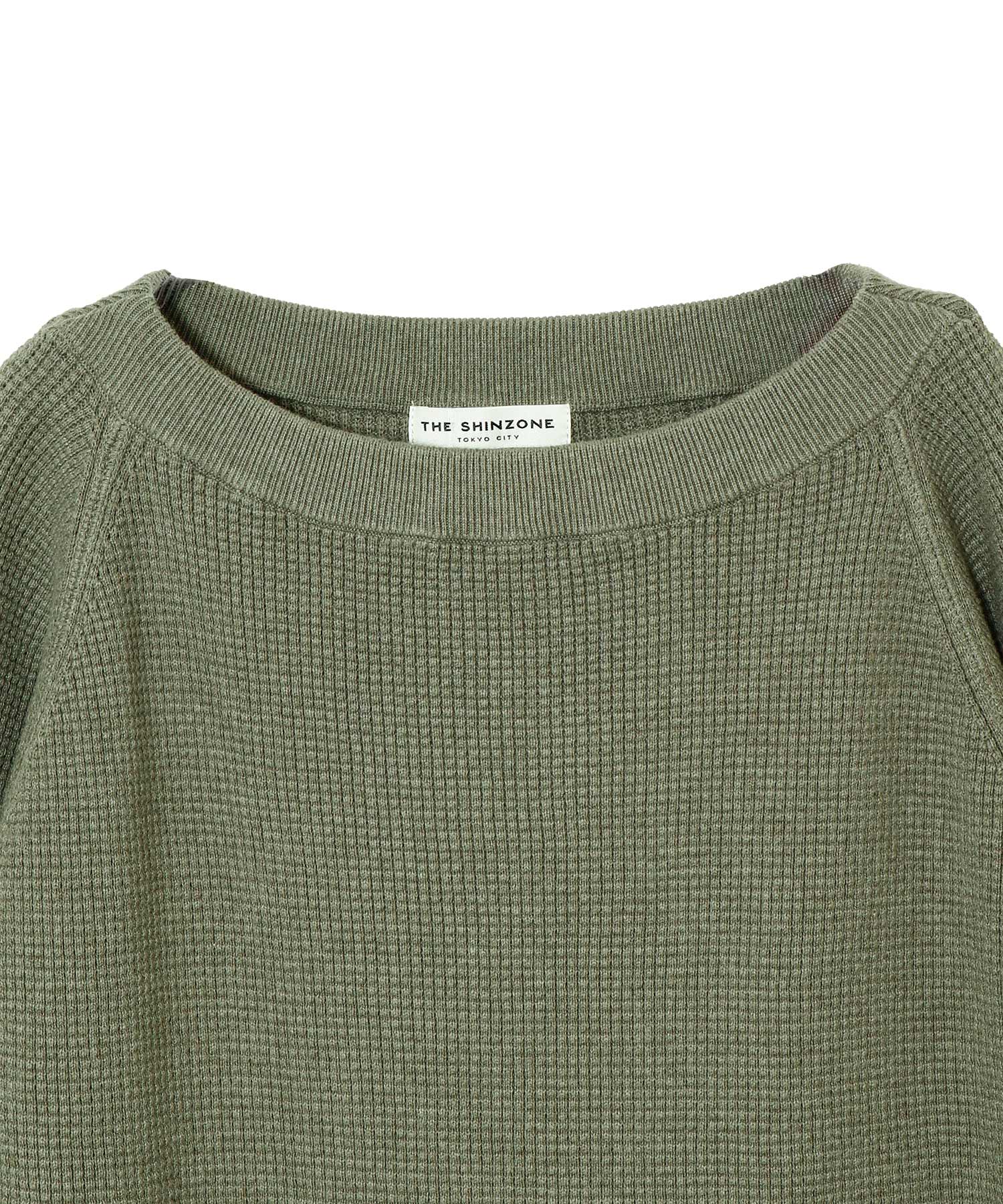 WAFFLE KNIT PULLOVER