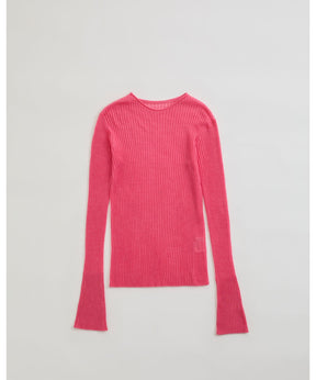 CASHMERE SILK RIB KNIT