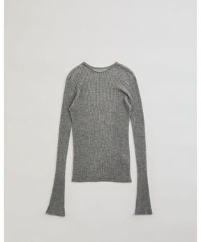 CASHMERE SILK RIB KNIT