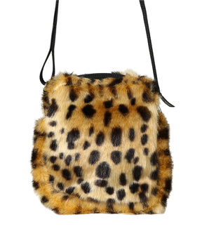 SPEAK EASY / LEOPARD FAUX FUR SHOULDER MINI BAG