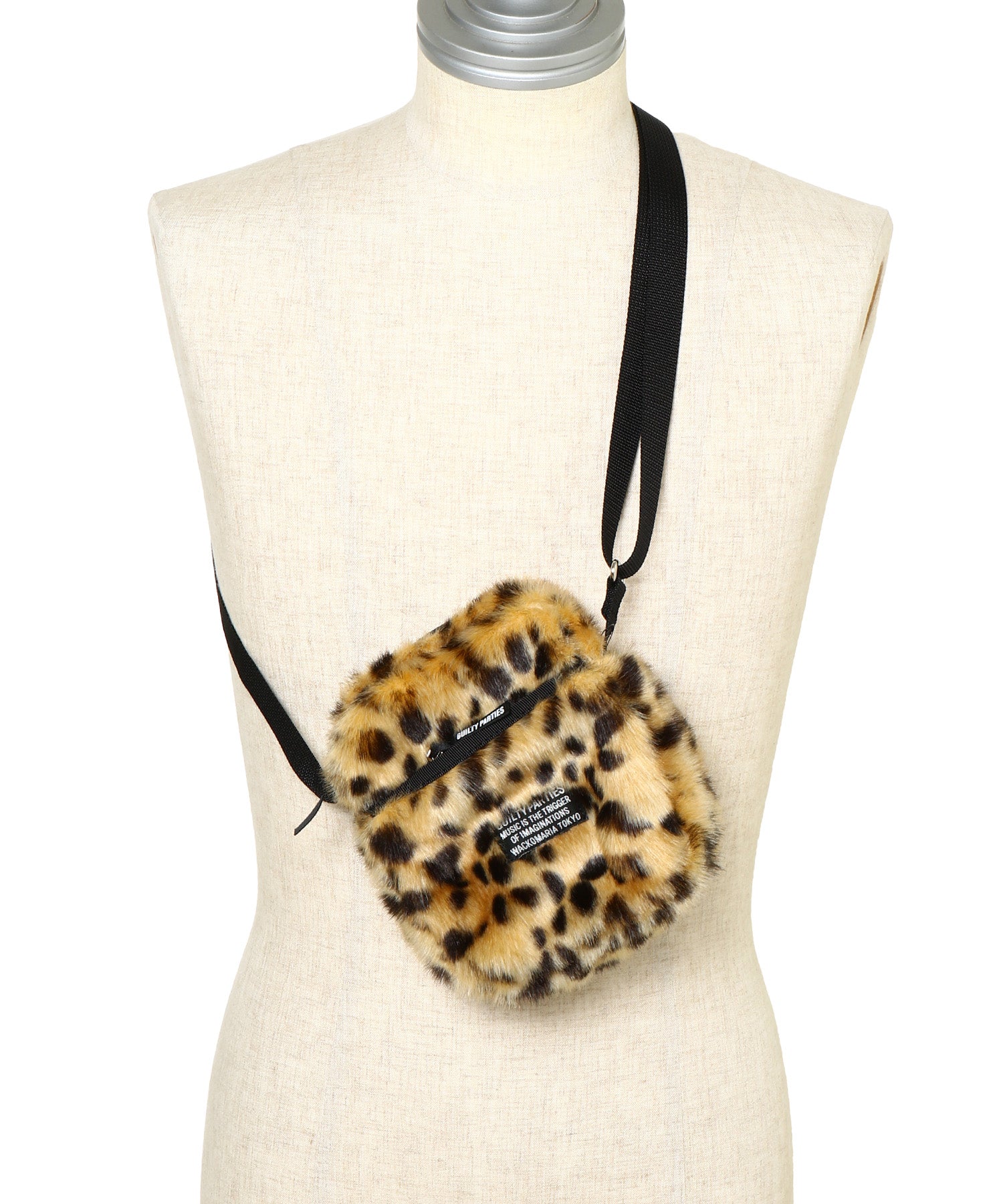 SPEAK EASY / LEOPARD FAUX FUR SHOULDER MINI BAG