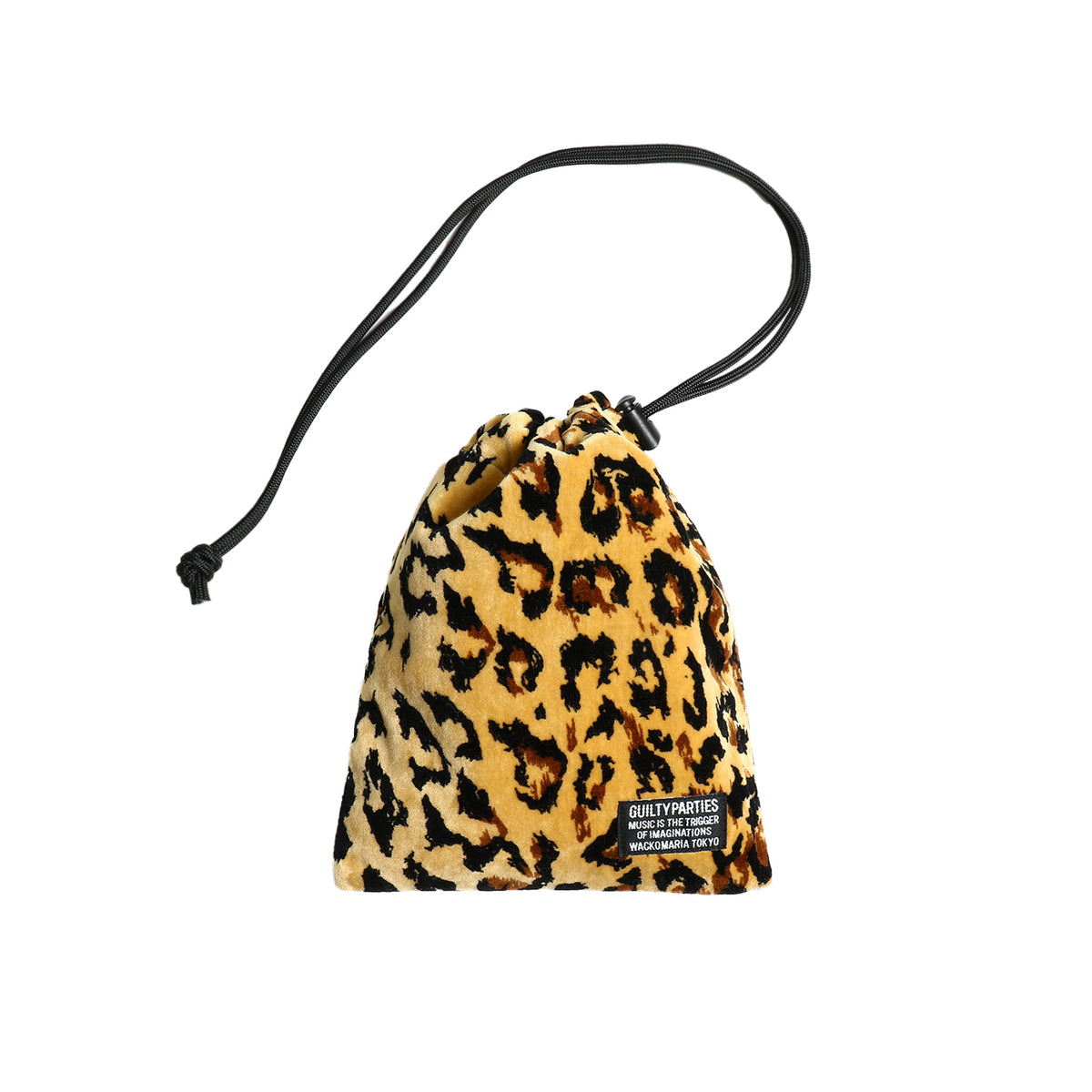 バッグ WACKOMARIA LEOPARD NYLON DRAWSTRING BAG WACKOMARIA LEOPARD NYLON DRAWSTRING BAG
