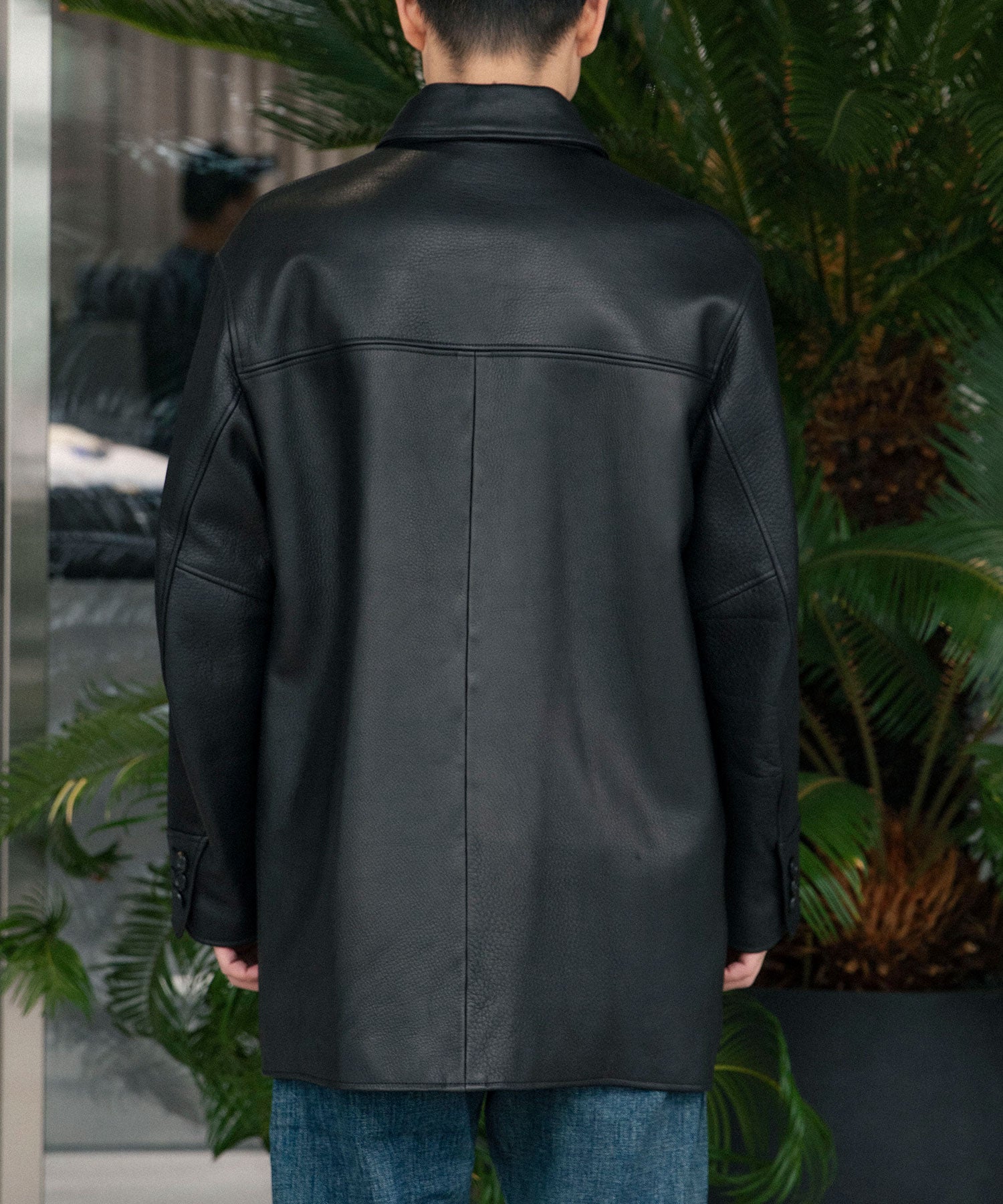 LEATHER CAR COAT - WACKO MARIA (ワコマリア) - tops (トップス