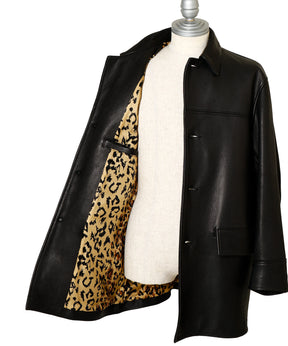 LEATHER CAR COAT