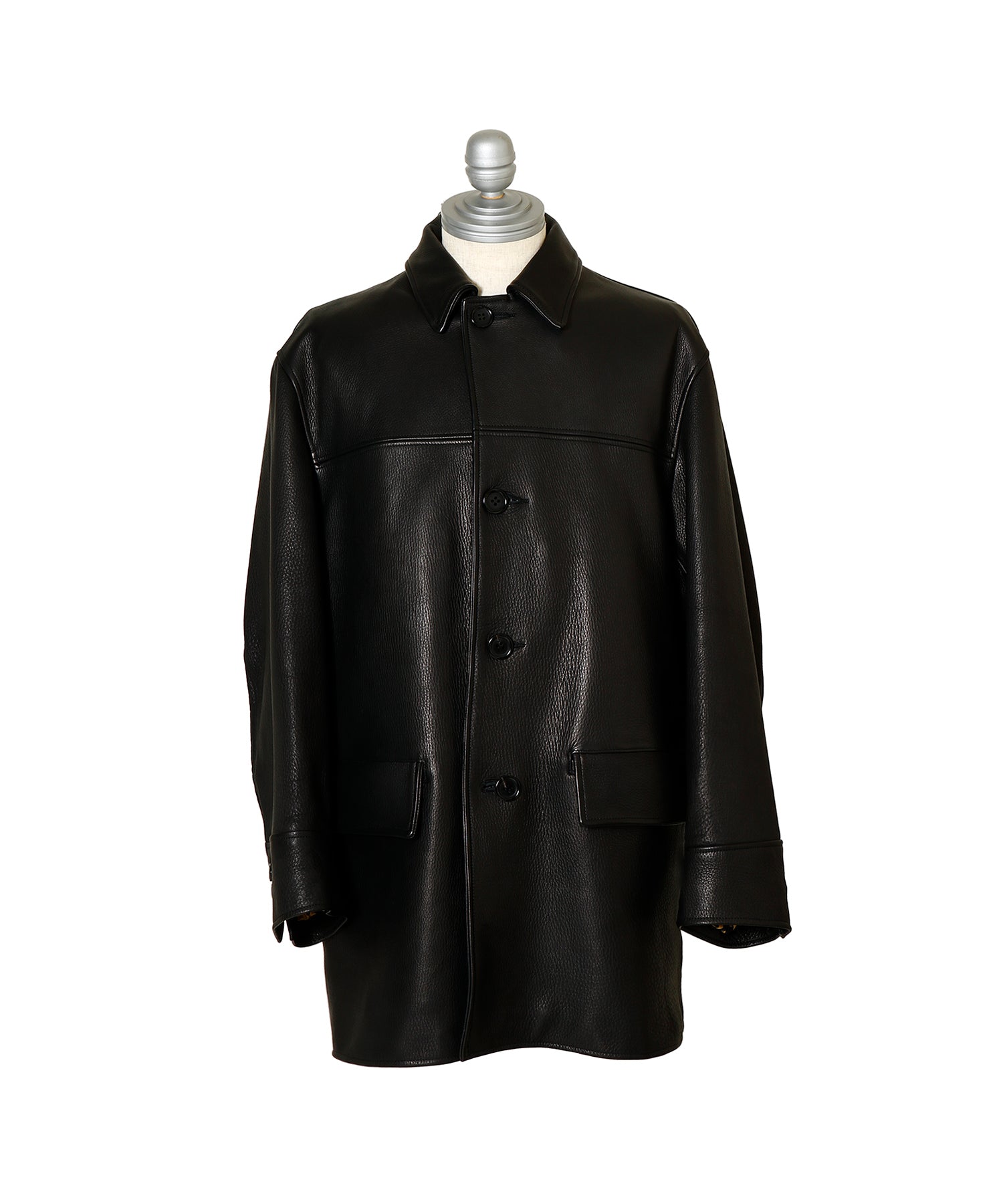 LEATHER CAR COAT - WACKO MARIA (ワコマリア) - tops (トップス