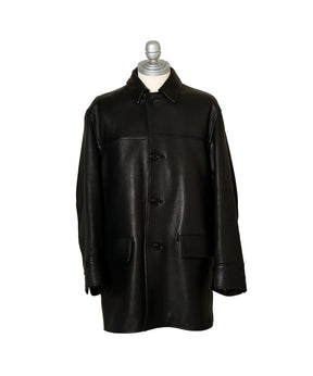 LEATHER CAR COAT - WACKO MARIA (ワコマリア) - tops (トップス