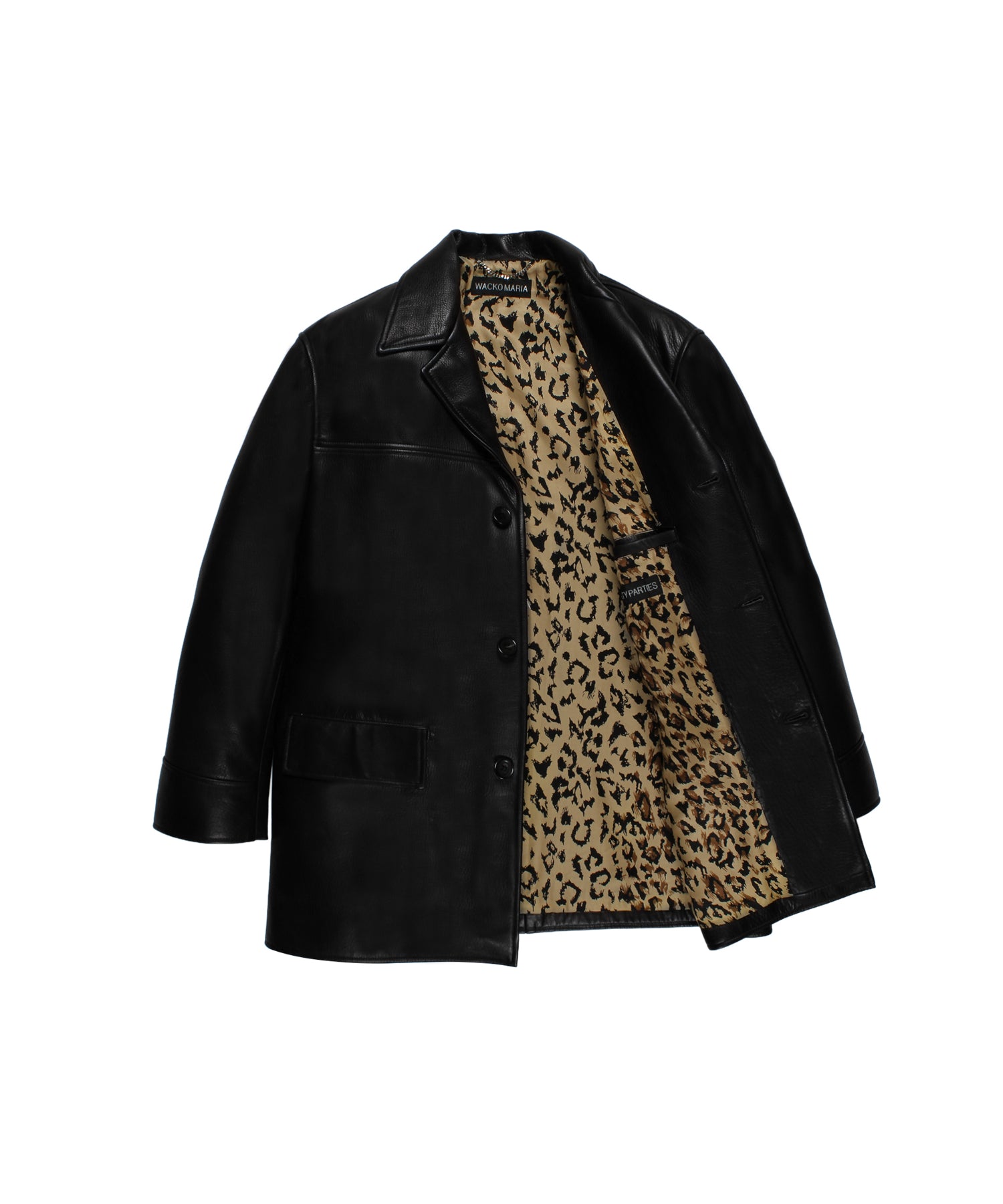 LEATHER CAR COAT