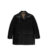 LEATHER CAR COAT