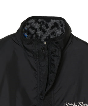 REVERSIBLE LEOPARD BOA FLEECE JACKET