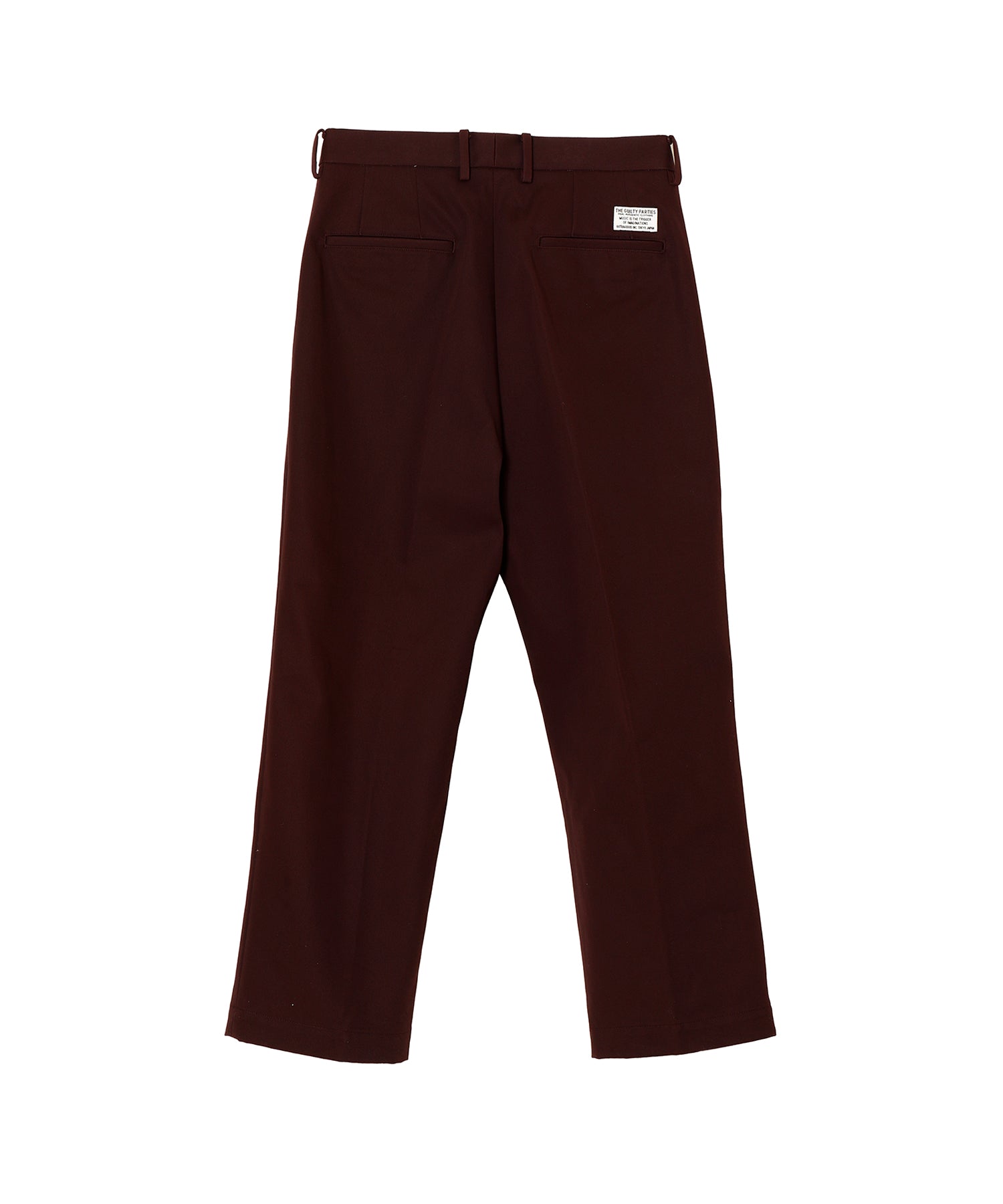 DOUBLE PLEATED CHINO TROUSERS - WACKO MARIA (ワコマリア) - bottom