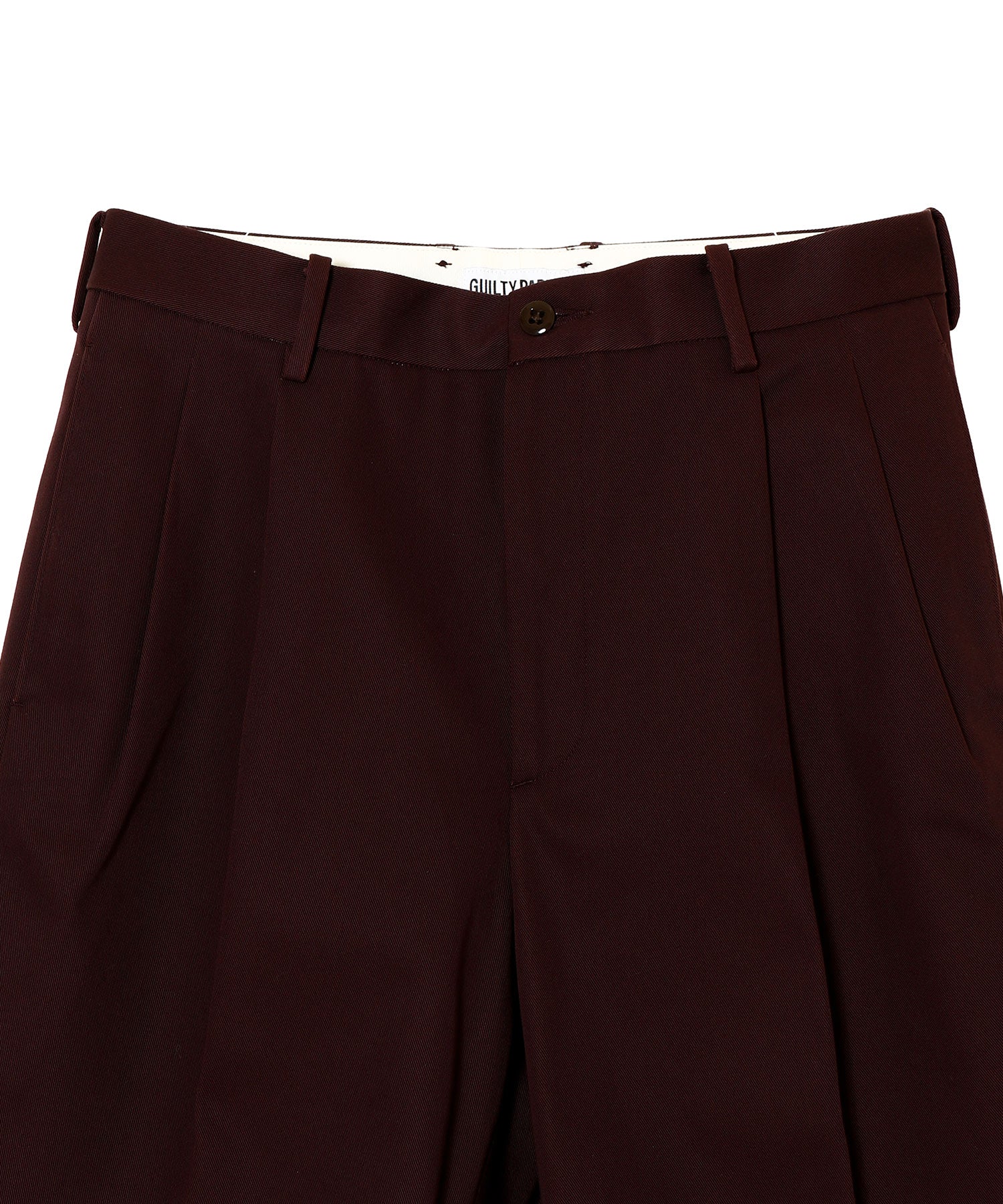 DOUBLE PLEATED CHINO TROUSERS