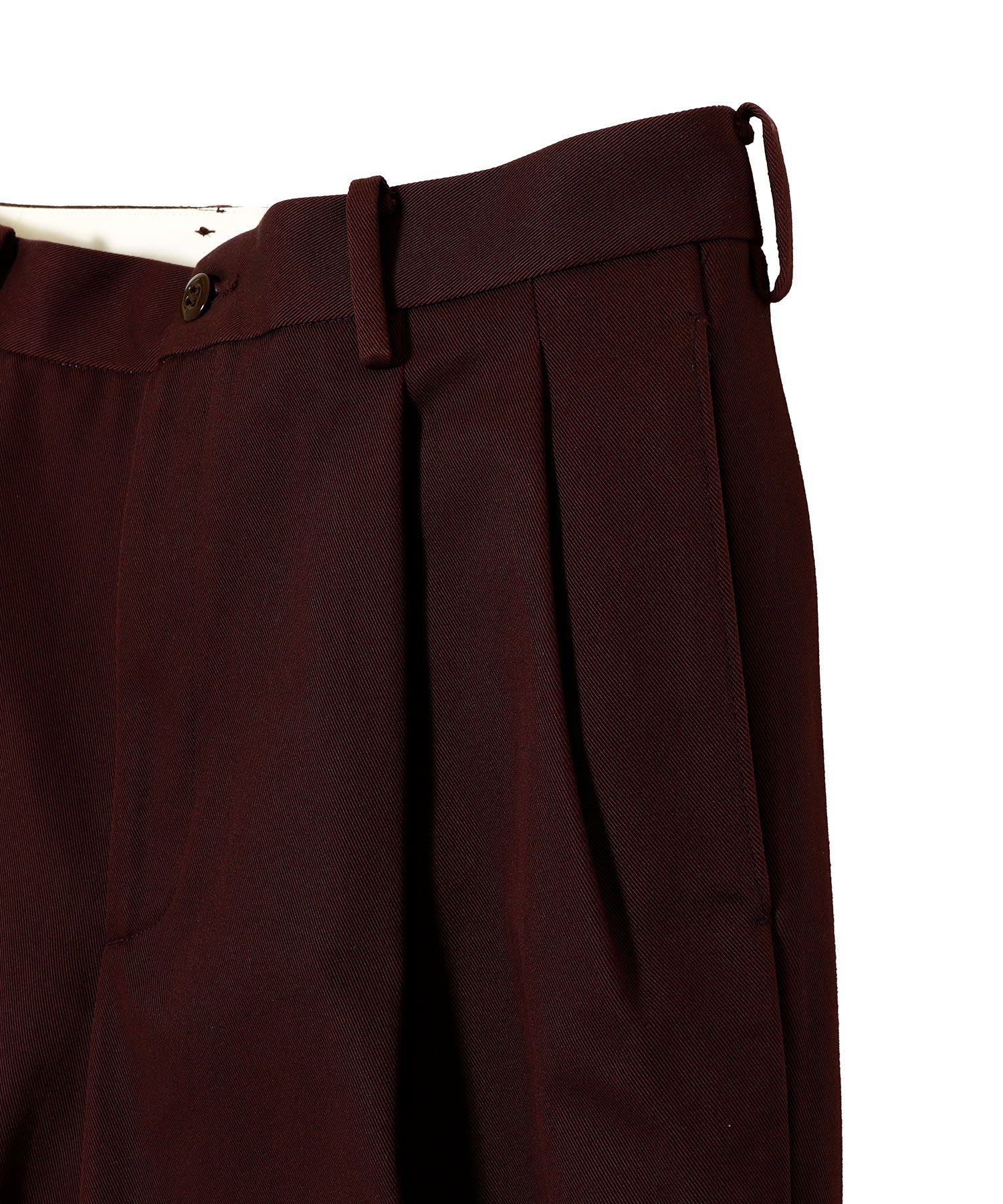 DOUBLE PLEATED CHINO TROUSERS