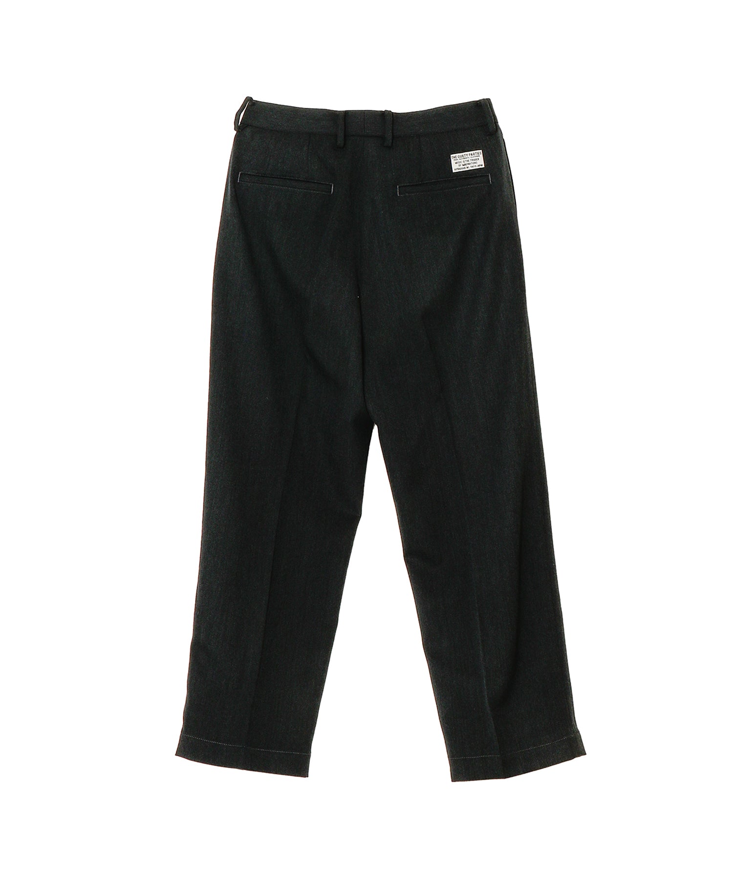 DOUBLE PLEATED WOOL TROUSERS