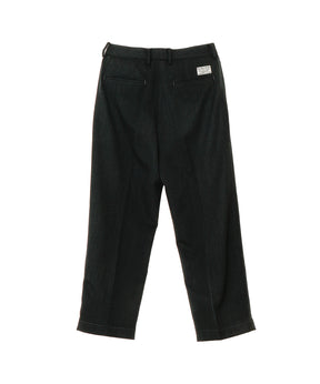 DOUBLE PLEATED WOOL TROUSERS