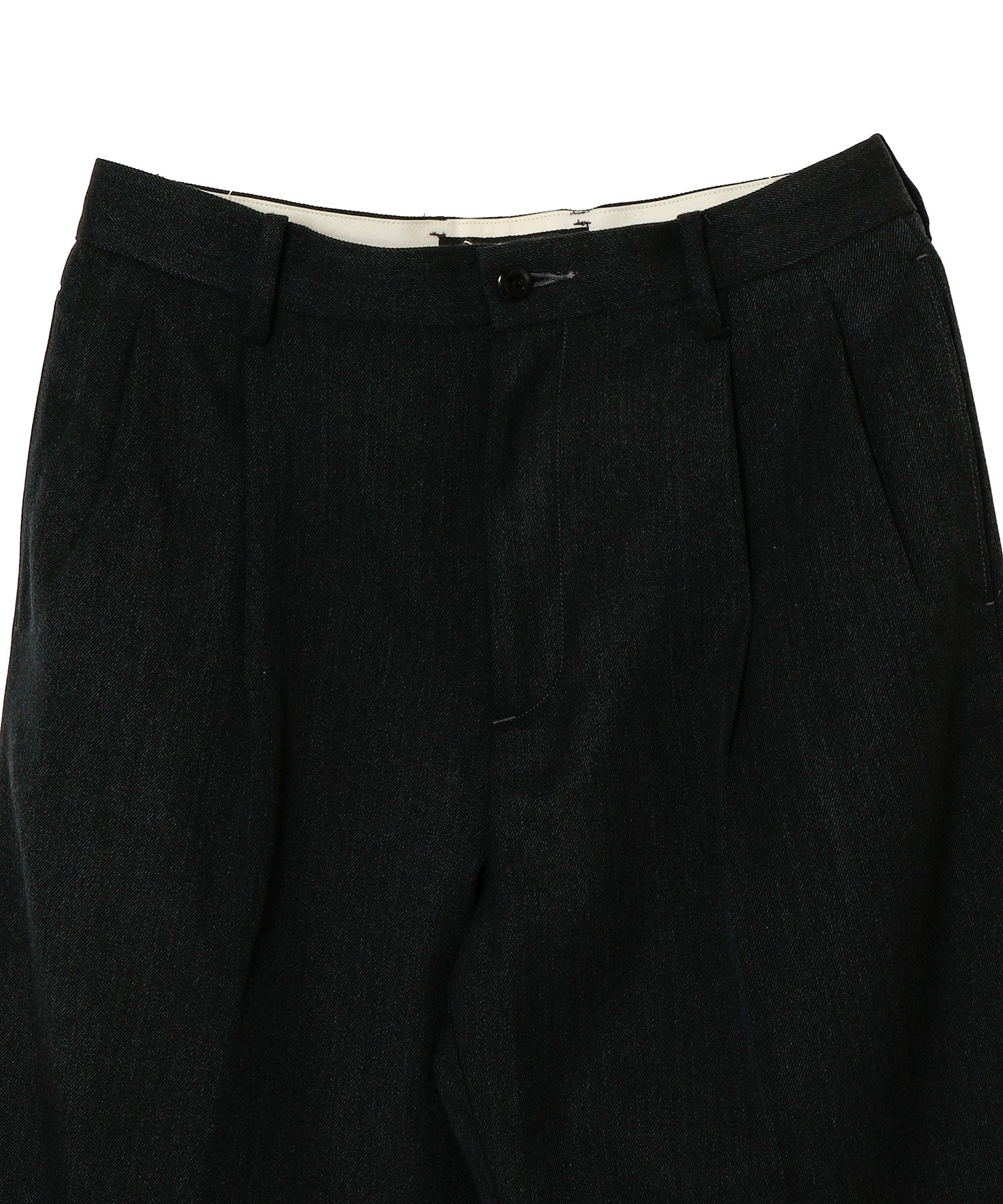 DOUBLE PLEATED WOOL TROUSERS
