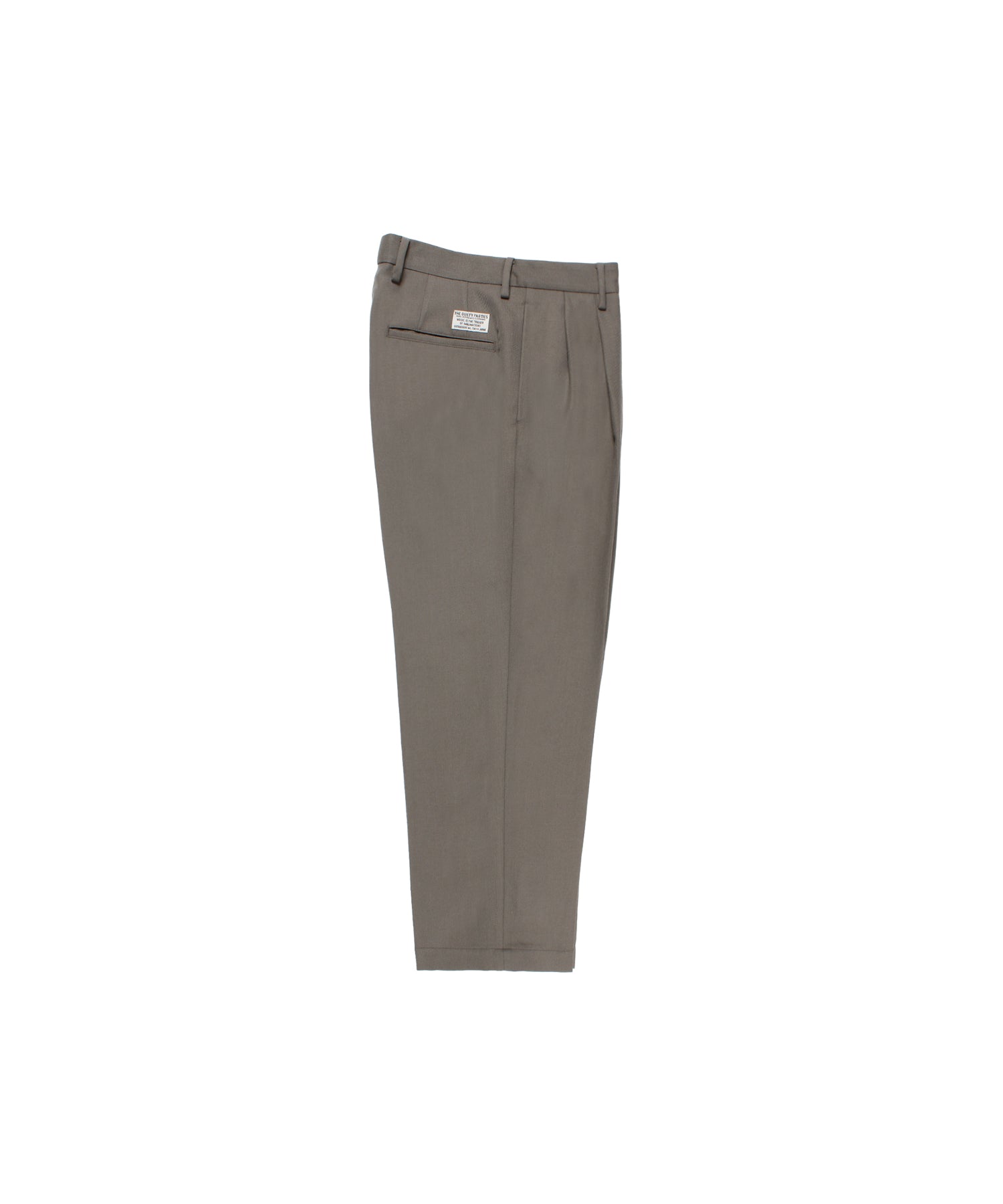 DOUBLE PLEATED WOOL TROUSERS