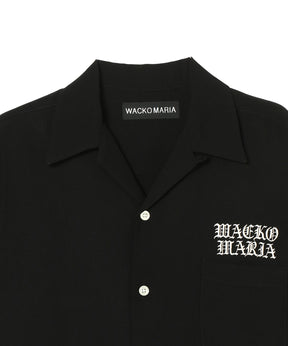 トップス WACKO MARIA Monochrome Shirt 舐達麻 / HIGH TIMES / 50'S OPEN COLLAR SHIRT - WACKO MARIA