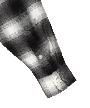 CHECK OPEN COLLAR SHIRT