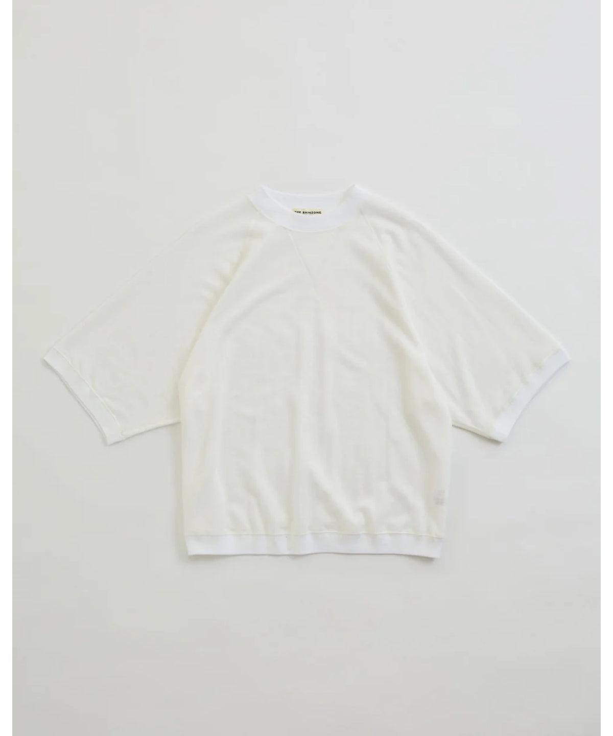 SHEER HALF SLEEVE SWEATSHIRT