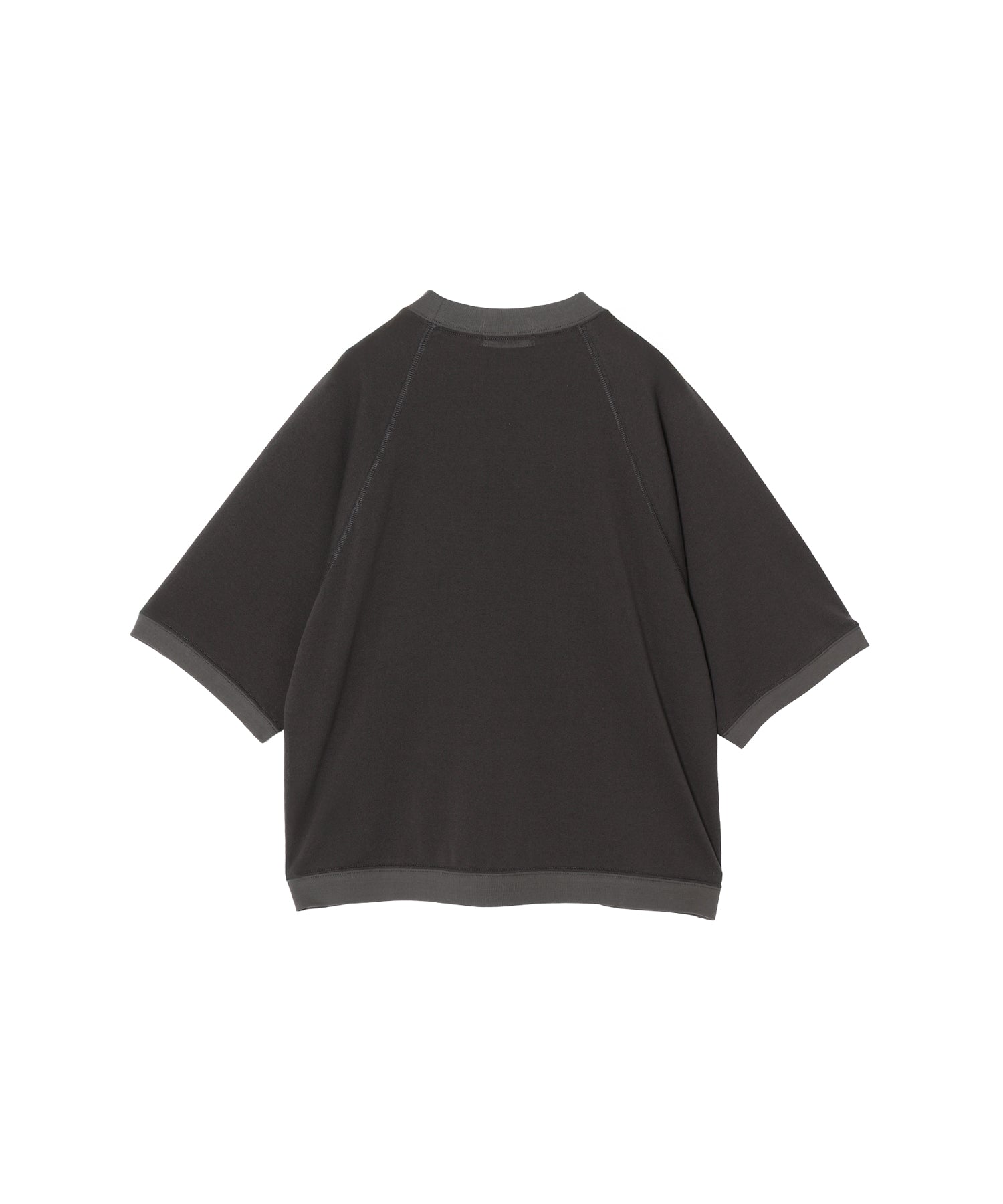 SHEER HALF SLEEVE SWEATSHIRT