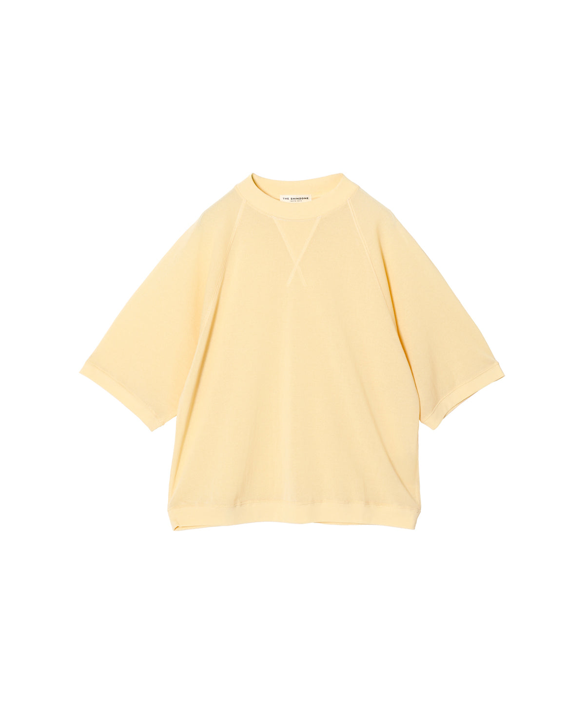 SHEER HALF SLEEVE SWEATSHIRT