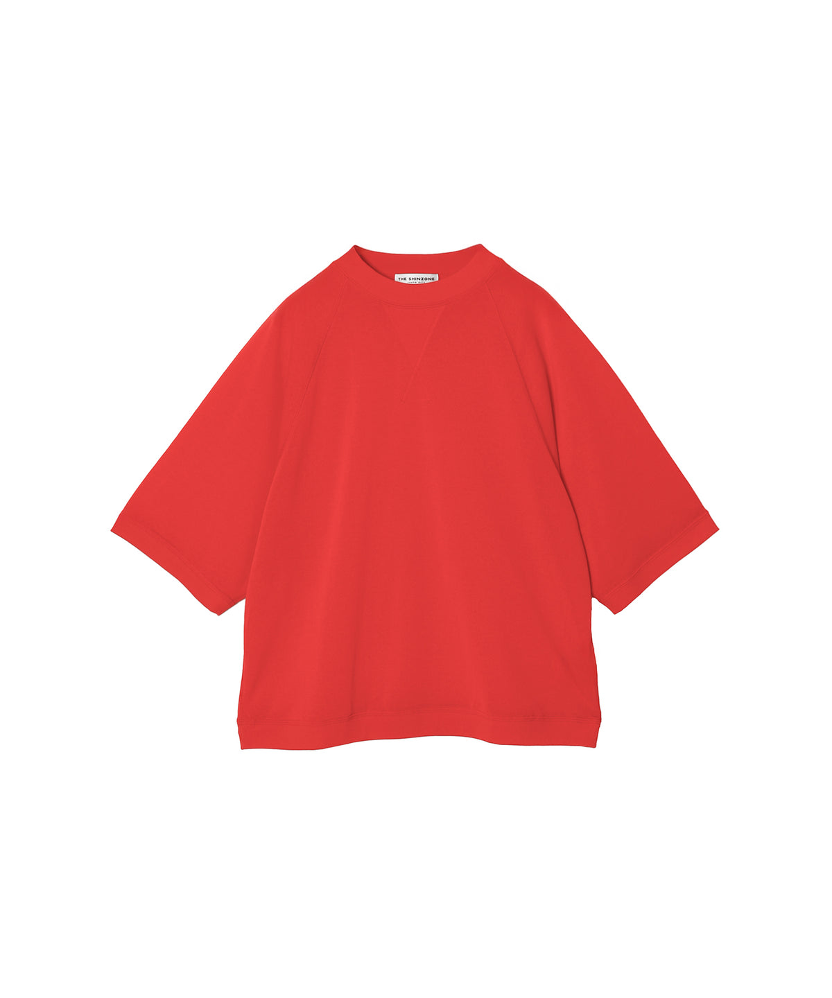SHEER HALF SLEEVE SWEATSHIRT