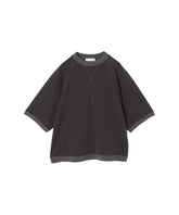 SHEER HALF SLEEVE SWEATSHIRT