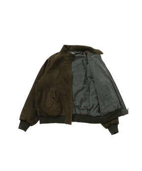 Suede leather Harrington Jacket