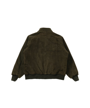 Suede leather Harrington Jacket