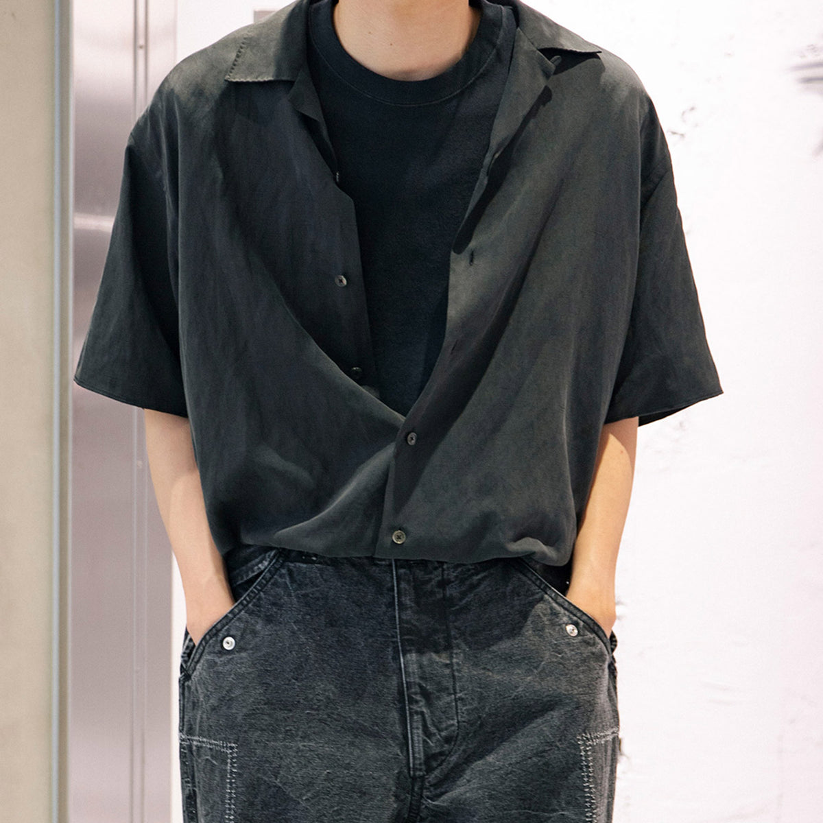 [COVERNAT]★25SS★韓国人気★GINGHAM HALF SHIRT SAINT Mxxxxxx / 23aw / 5th drop | Confidence