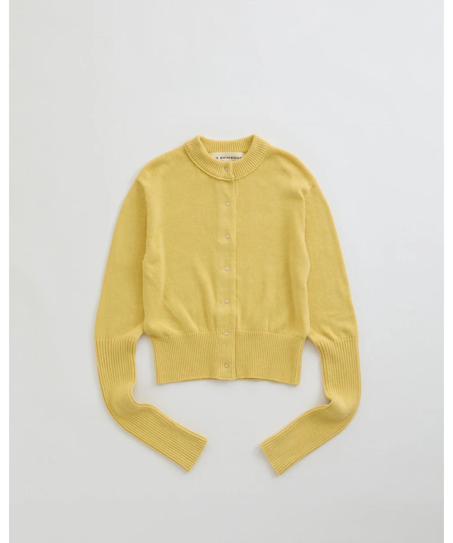 COTTON LONG RIB CARDIGAN