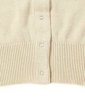 COTTON LONG RIB CARDIGAN