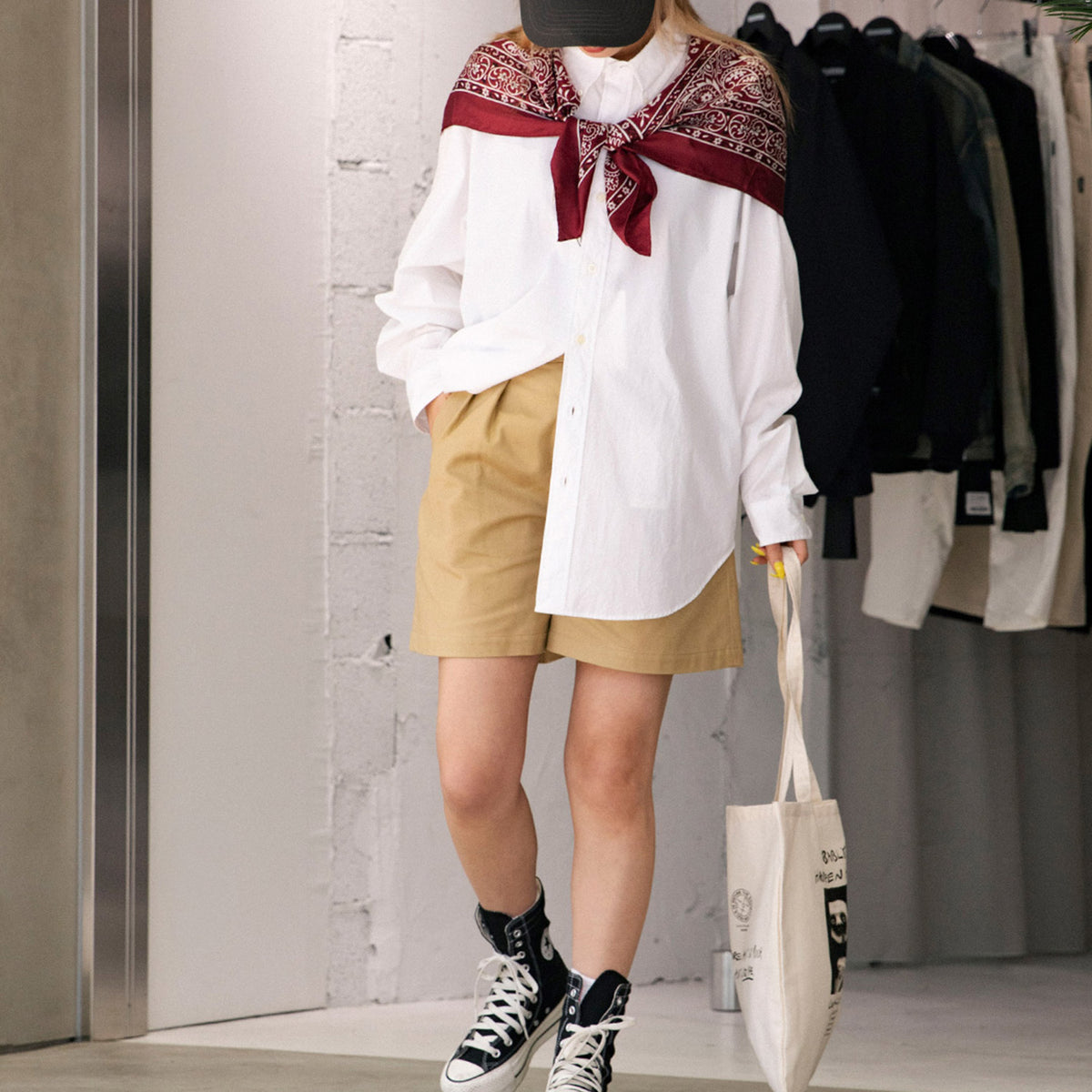 DC-3 ORGANIC COTTON TWILL TROUSERS - DESCENDANT (ディセンダ