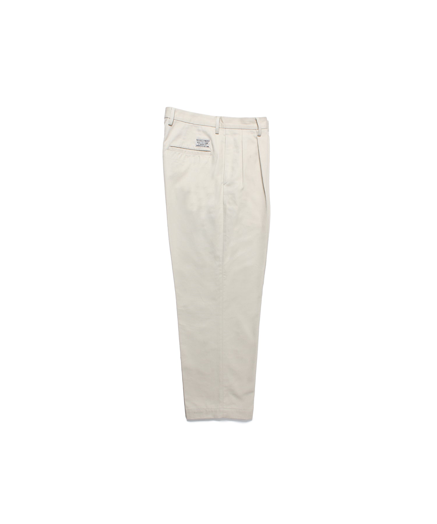 DOUBLE PLEATED CHINO TROUSERS - WACKO MARIA (ワコマリア