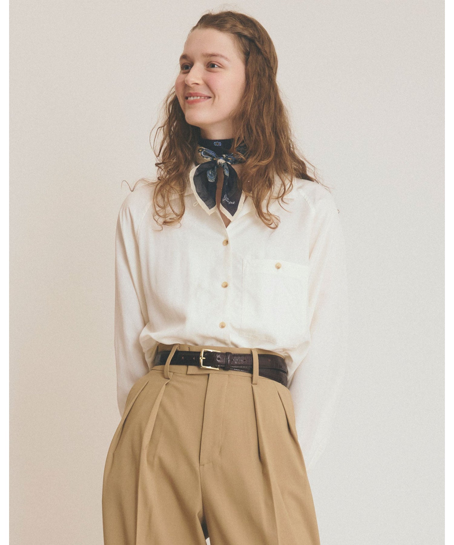 OPEN COLLAR SHIRT - THE SHINZONE (ザ シンゾーン) - tops (トップス