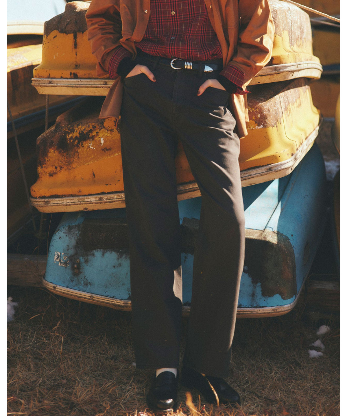 PAINTED WIDE PANTS