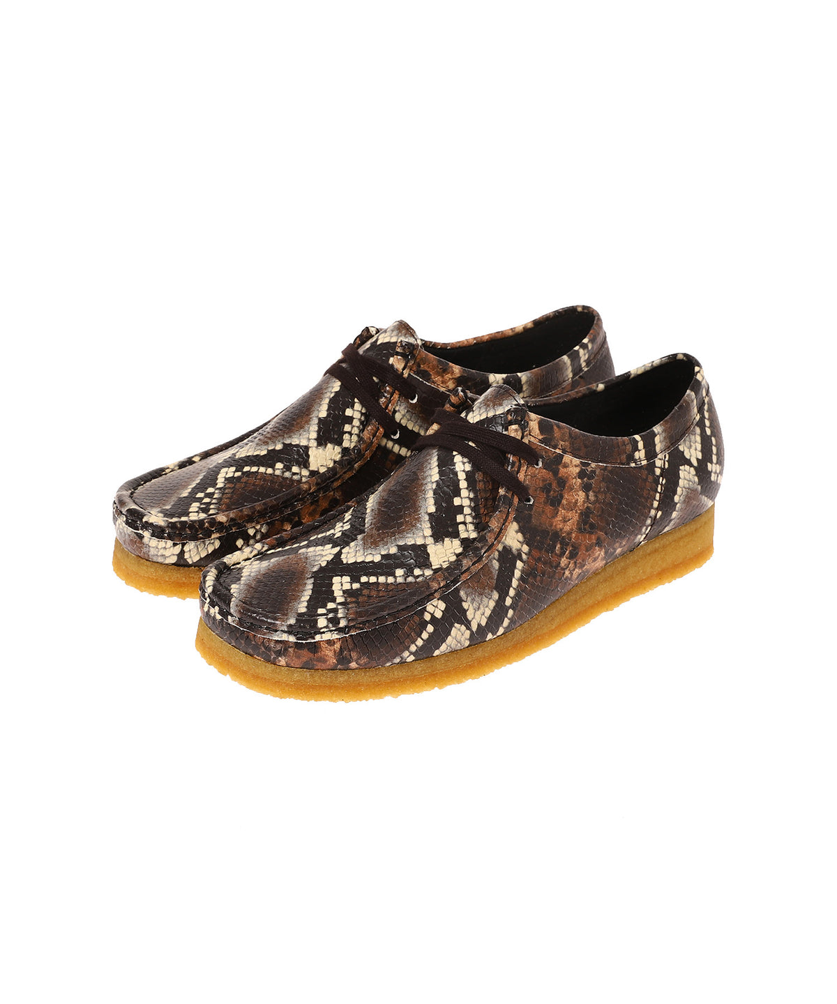 Wallabee Brown Snake Print