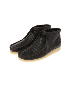 Wallabee Boot Blkcroc Distress