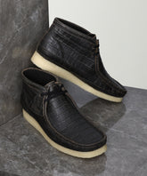 Wallabee Boot Blkcroc Distress