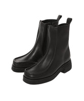 Effery Zip Black Leather