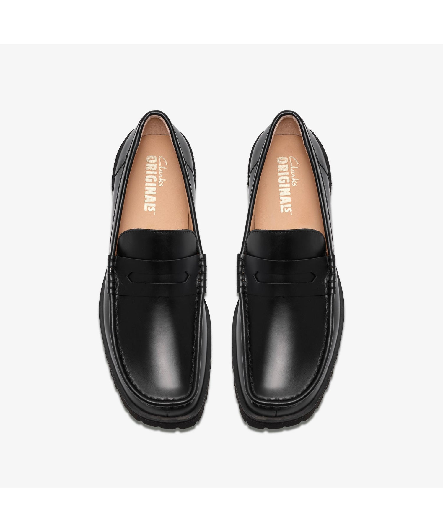 Yukoner Penny Black Leather - Clarks (クラークス) - shoes