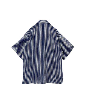 PIER OPEN COLLAR TEXTILE SS SHIRT