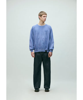 PIGMENT DYED SWEAT SHIRT LS