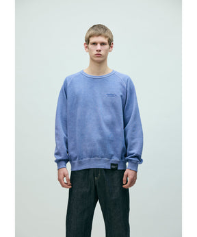 PIGMENT DYED SWEAT SHIRT LS